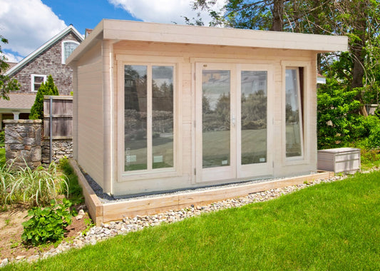 Casetta in Legno 4x2 Block House da Giardino Ripostiglio per Attrezzi Chalet