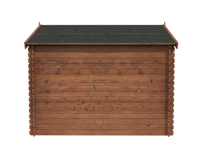 Casetta in Legno 3x3 Block House 28 mm Ripostiglio Attrezzi da Giardino