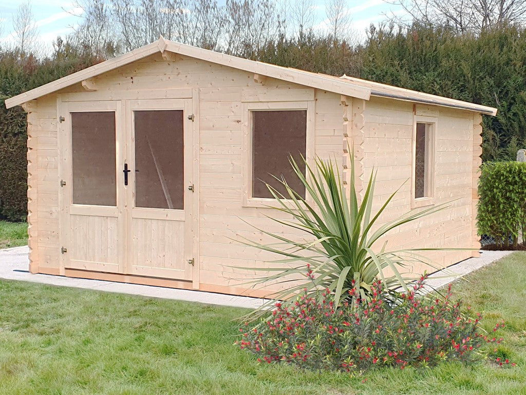 Casetta 40 mm in Legno 4x4 Giardino Rimessa Attrezzi Blockhouse Box Ripostiglio