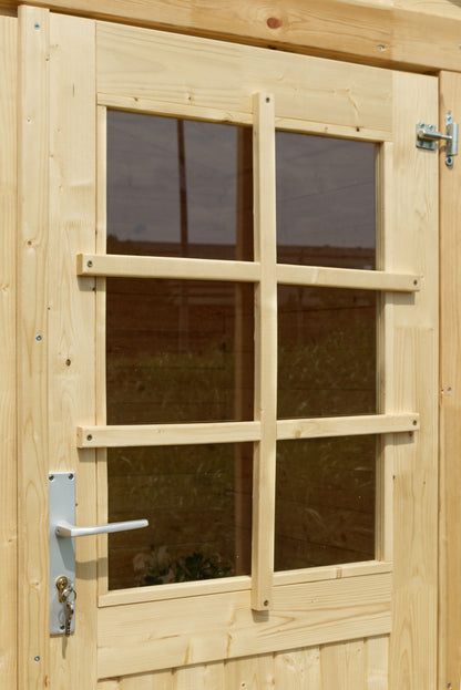 Casetta in Legno 2,5x2,5 da Giardino 28 mm Block House Porta Attrezzi