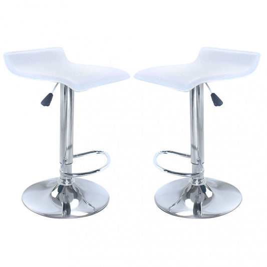 Set 2 Sgabelli girevoli regolabili in ecopelle design moderno Salotto Bar