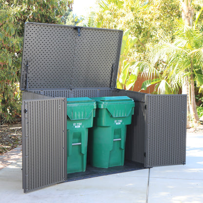 Armadio per Esterno Rifiuti Bidoni Biciclette Legna da Giardino Box