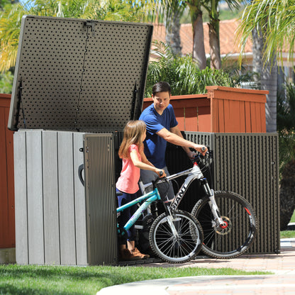 Armadio per Esterno Rifiuti Bidoni Biciclette Legna da Giardino Box