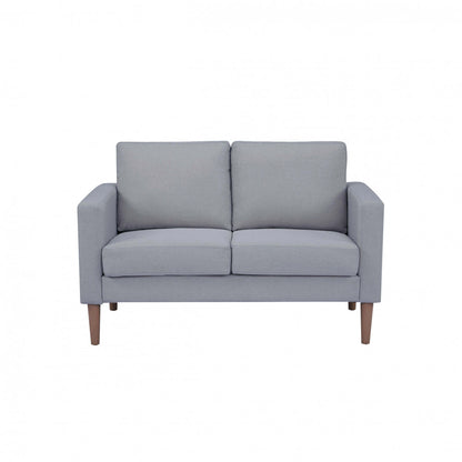 Divano 2 posti Grigio Chiaro 124x73x82 cm con gambe in polipropilene