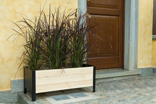 Fioriera in Legno Terrazzo da Giardino Rettangolare 78x36 Vaso