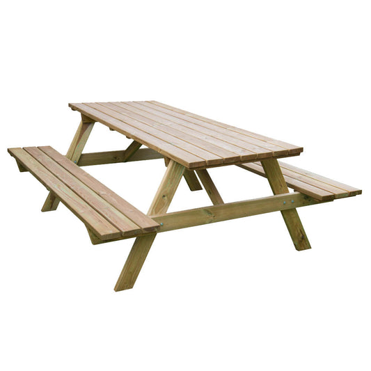 Tavolo da Pic Nic Rettangolare in legno 180x160 cm