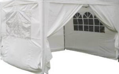 Set pareti gazebo 3x3 mt in PVC bianco