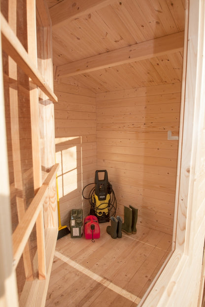 Casetta in Legno 3x2 Block House Ricovero per Attrezzi 28mm