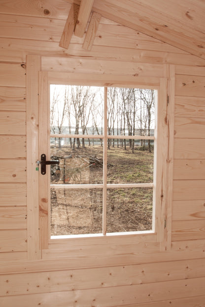 Casetta in Legno 3x2 Block House Ricovero per Attrezzi 28mm