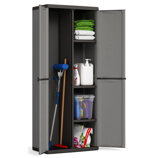 Armadio Portascope Jolly Keter 68x39x166 cm Grigio