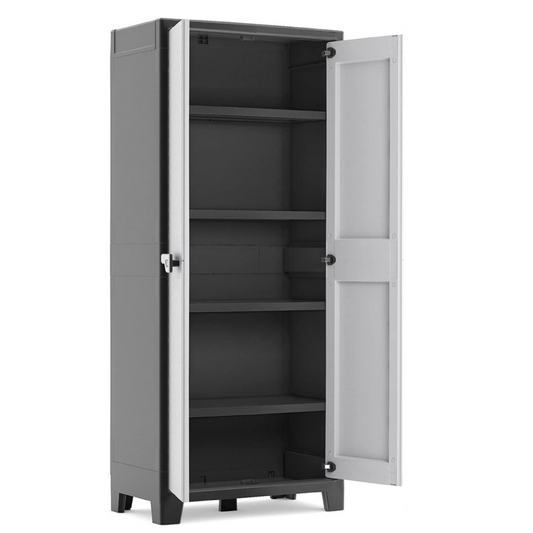 Armadio Tuttopiani Titan XL Keter 80x44x182 cm Antracite/Grigio