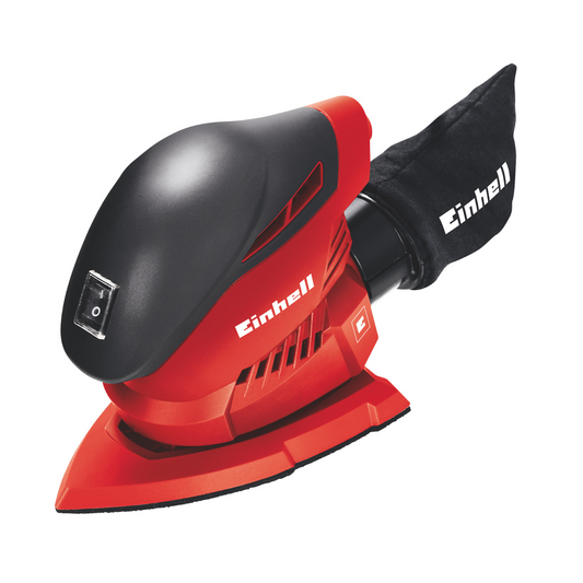 Einhell Levigatrice Angolare Palmare Mouse con Aspiratore Triangolare per Legno