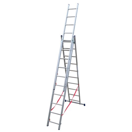 Facal Stilo Scala Alluminio 3x8 Gradini Scaletta Allungabile Telescopica Cinte