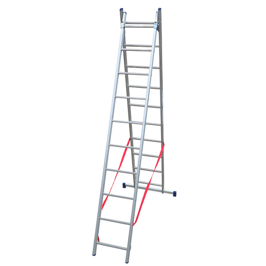 Facal Scala Alluminio 8 Gradini Scaletta Telescopica a Libretto Appoggio