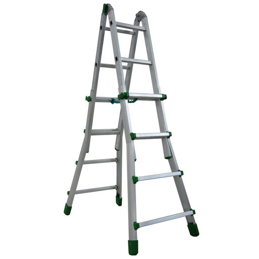 Facal Scala Telescopica 3 Gradini Metri Alluminio Multiuso Professionale Interno