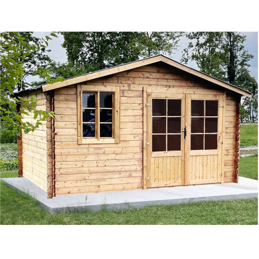 Casetta 40 mm in Legno 4x4 Giardino Rimessa Attrezzi Blockhouse Box Ripostiglio