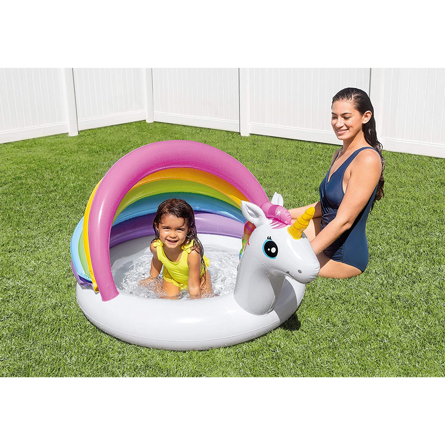 Piscina gonfiabile Intex Baby Unicorno 127x102x69 cm