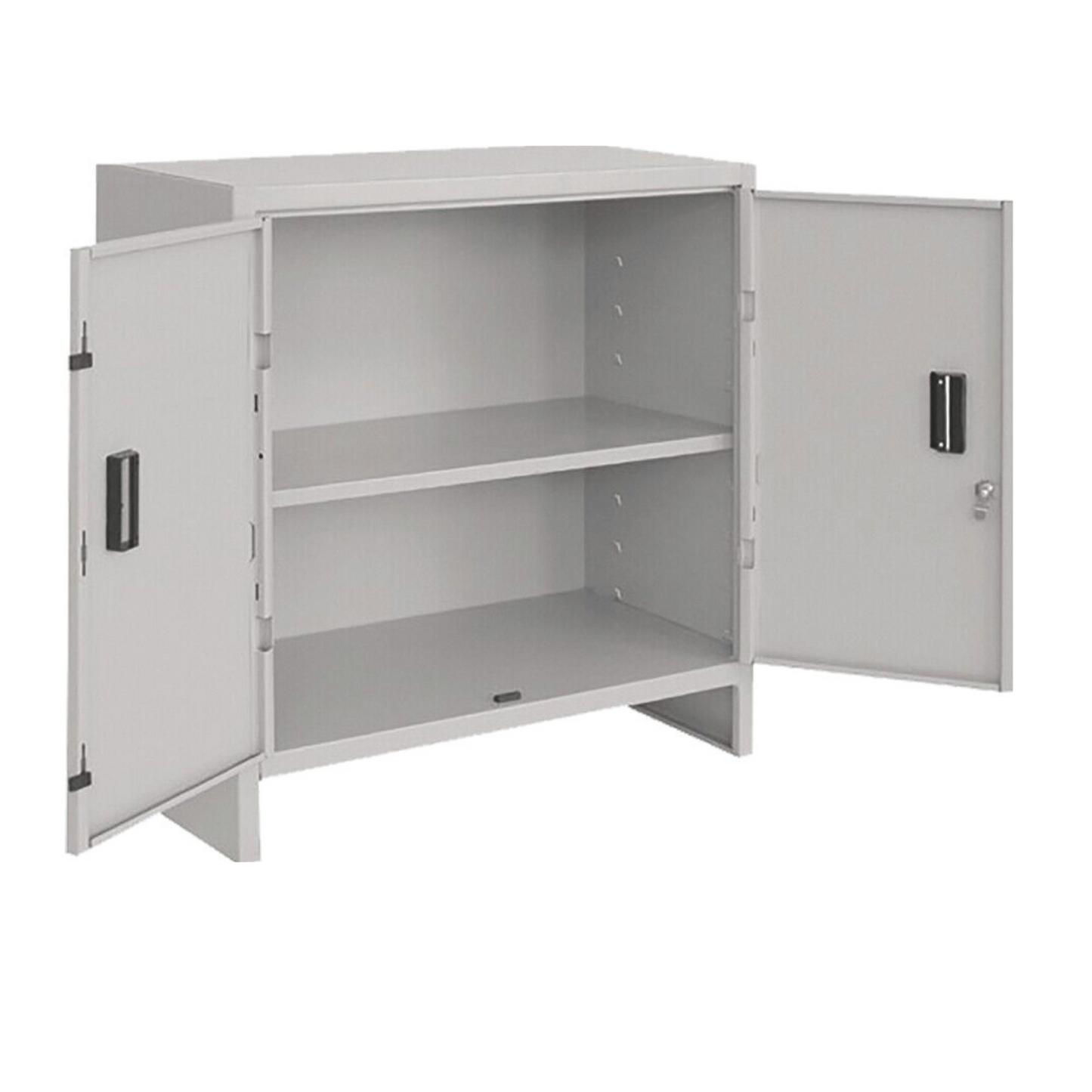 Armadietto 100x80 in acciaio 1 Ripiano interno Maniglie e Serratura
