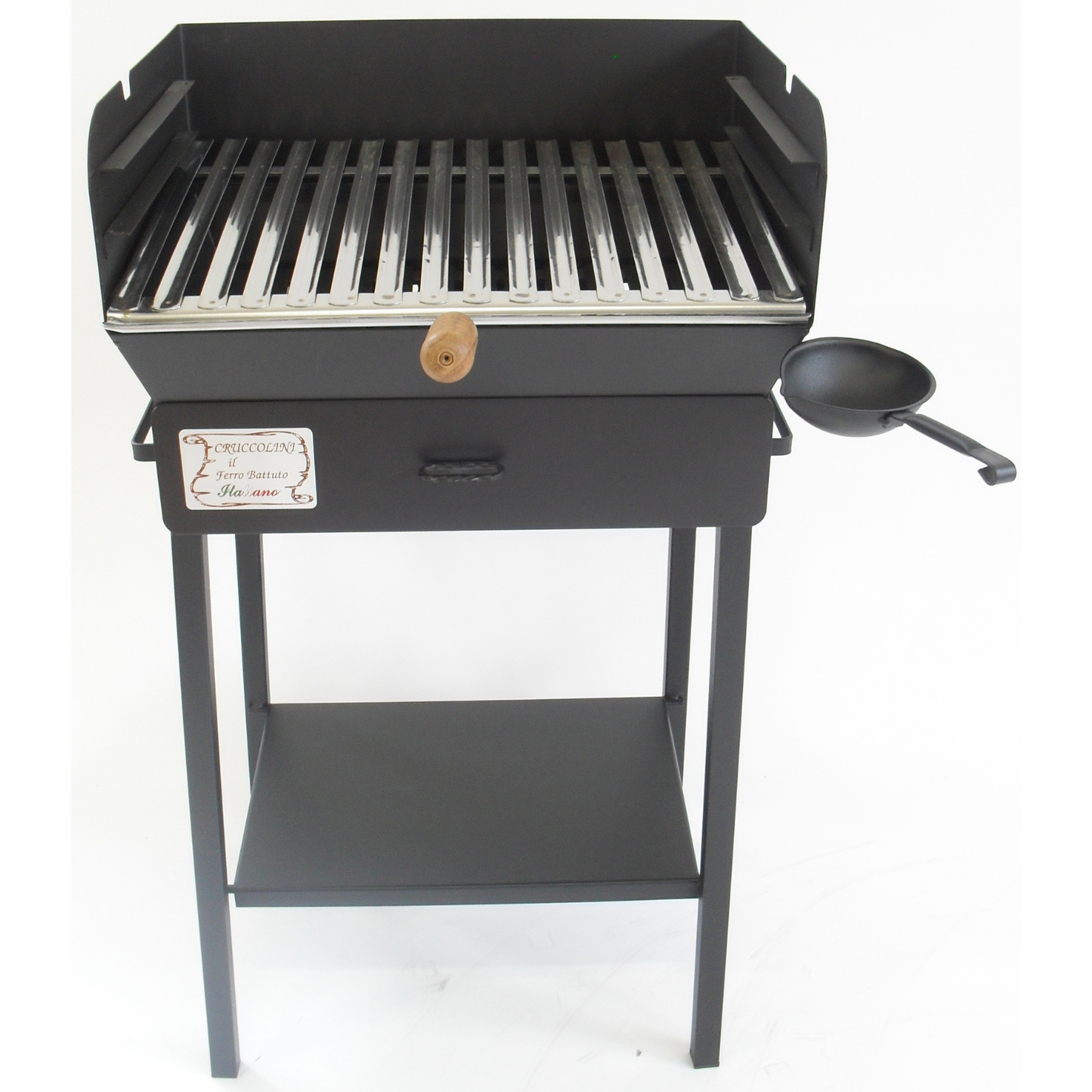 Barbecue a Carbonella Griglia Acciaio Inox BBQ carbone da Acciaio Giardino