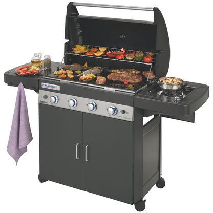 Barbecue a Gas con Supporto Bombola e bruciatori in Acciaio Inox