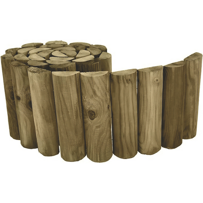 Bordatura 180x20 cm in Legno per Aiuola per Giardino
