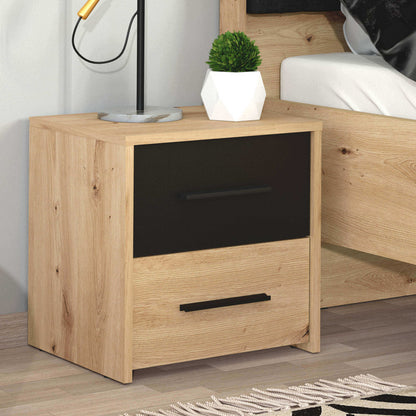 Comodino in Truciolare Bilaminato Rovere Chiaro 42x33,2x42,1 cm