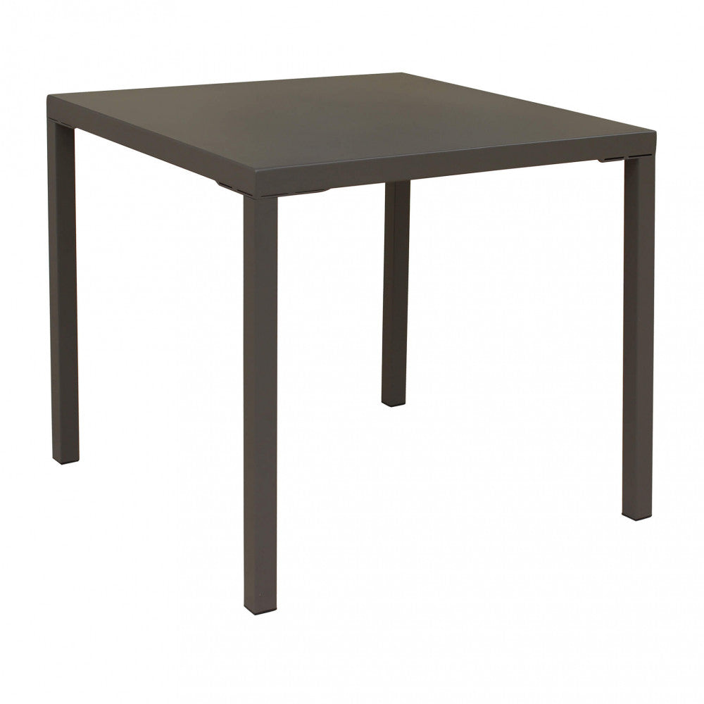 Tavolo Quadrato 80x80 cm in Acciaio Verniciato per Esterno
