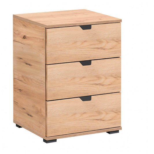 Comodino in Truciolare Bilaminato Rovere Chiaro 45x40x63 cm
