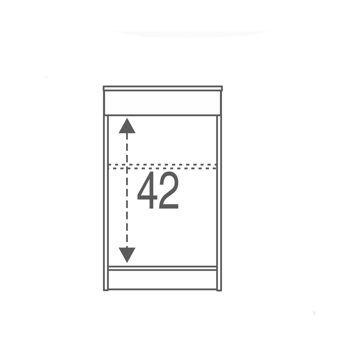 Armadio 1 Anta 46x80 Eucalipto Mobile Cassetto Multiuso Ingresso o Bagno
