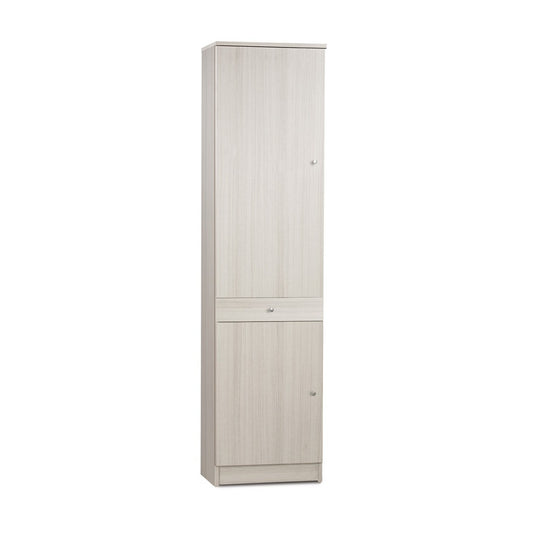 Armadio 180 2 Ante con Cassetto Mobile Alto Ripiani Scarpiera Colonna da Bagno