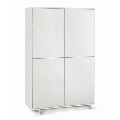 Armadio Credenza Madia Ripiani 4 Ante Soggiorno Bianco Mobile Ingresso