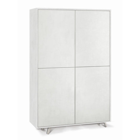Armadio Credenza Madia Ripiani 4 Ante Soggiorno Bianco Mobile Ingresso