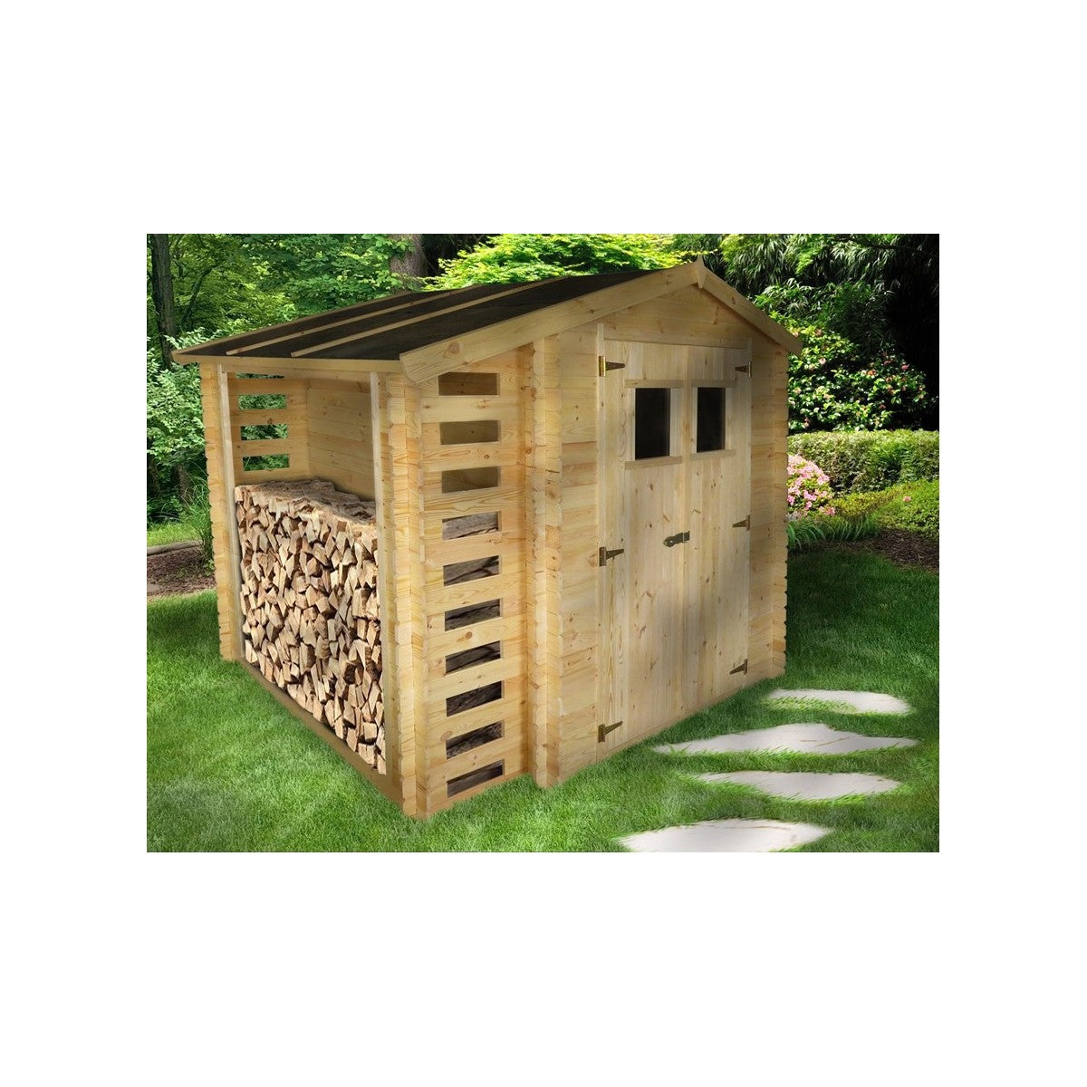 Casetta 2.5x2 da Giardino Esterno 19mm Rimessa Block House