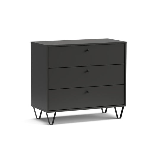 Cassettiera Aldo3 3 cassetti antracite 83,6x40x75,2 cm