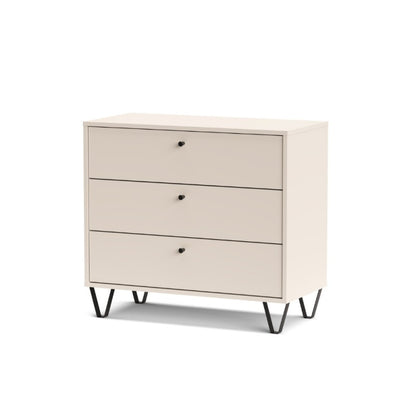 Cassettiera Aldo3 3 cassetti cashemere 83,6x40x75,2 cm