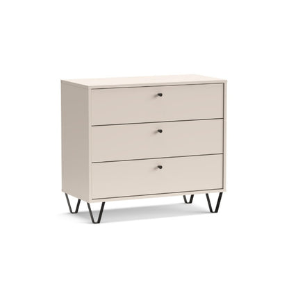 Cassettiera Aldo3 3 cassetti cashemere 83,6x40x75,2 cm