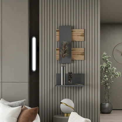Composizione di Mensole a Muro da Ingresso Elegante Ripiano Scaffale