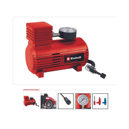 Compressore Aria Portatile 12 V Einhell Compatto Elettrico Auto CC AC