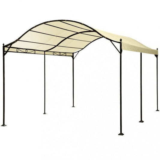 Gazebo Rettangolare 3x4 Ecrù e Antracite da Esterno Giardino
