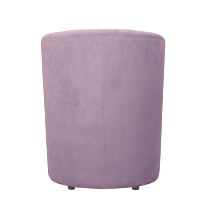 Sedia Poltrona Rosa Imbottita con Poggiapiedi Pouf Poltroncina da Salotto Camera