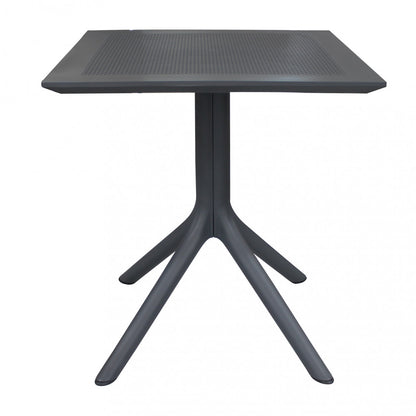 Tavolo 70x70 cm in Polipropilene Antracite