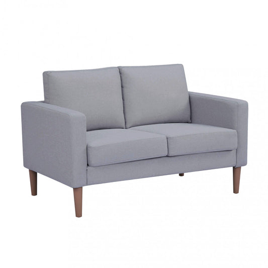 Divano 2 posti Grigio Chiaro 124x73x82 cm con gambe in polipropilene