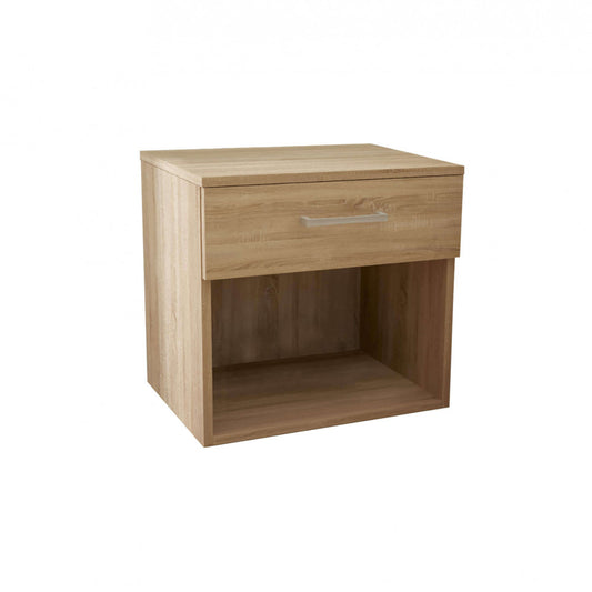 Comodino in Truciolare Bilaminato Quercia Chiaro 44,4x33x43,5 cm