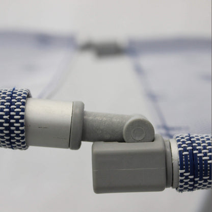 Poltrona pieghevole in Textilene Azzurra con struttura in alluminio