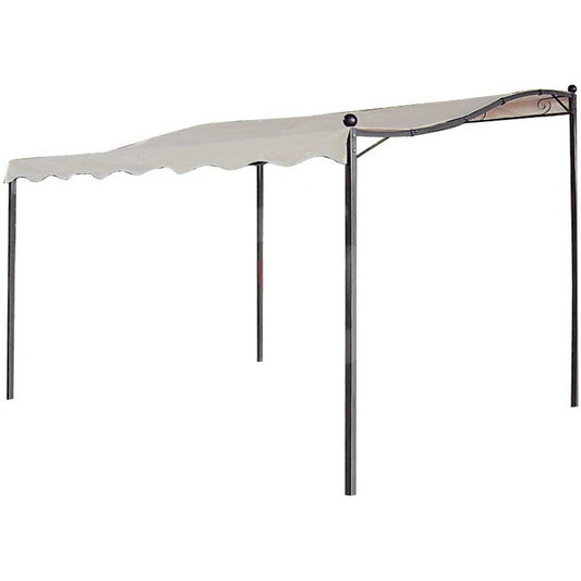 Gazebo Pergola Veranda Ercu in Acciaio Tenda Copertura Giardino