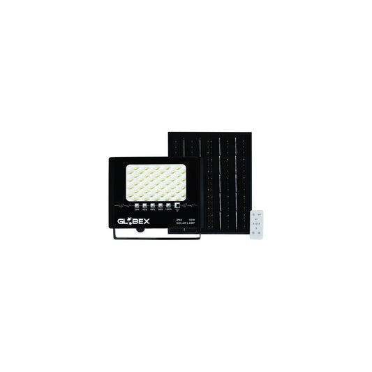 Globex faro Led 50 w Nero con Pannello Solare