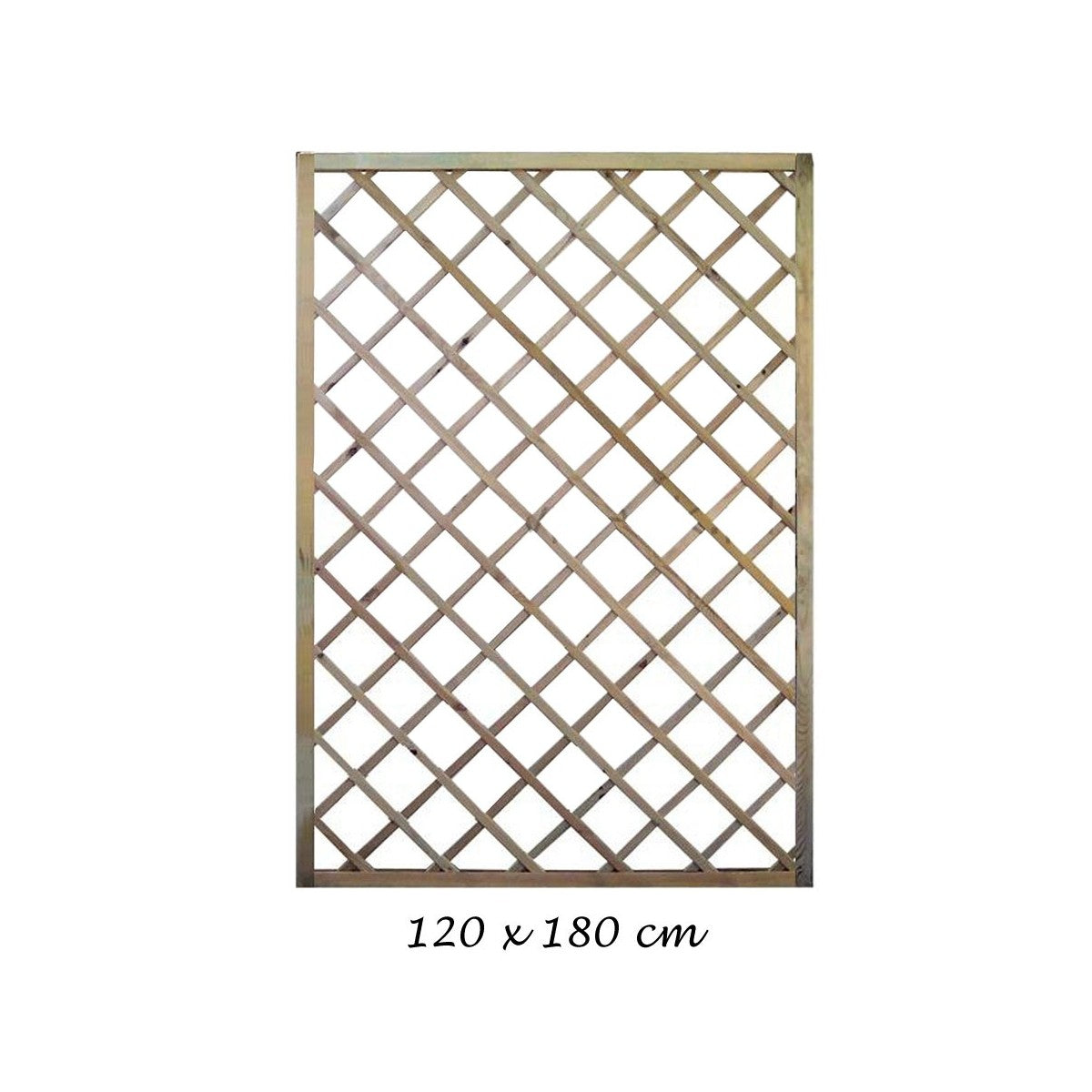 Grigliato Pannello 120x180 cm Steccato in Legno da Terrazzo Giardino Divisorio