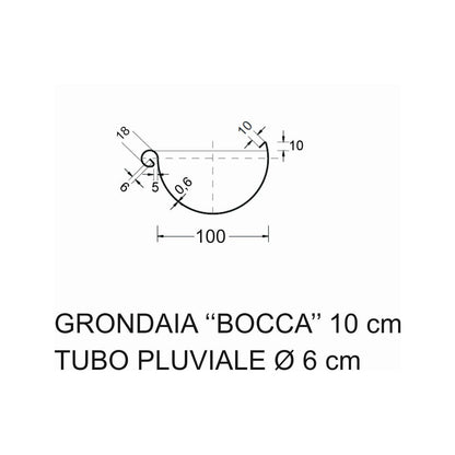 Grondaia per Casetta Legno Canale di Gronda Pluviali Piovana in Lamiera Moderna