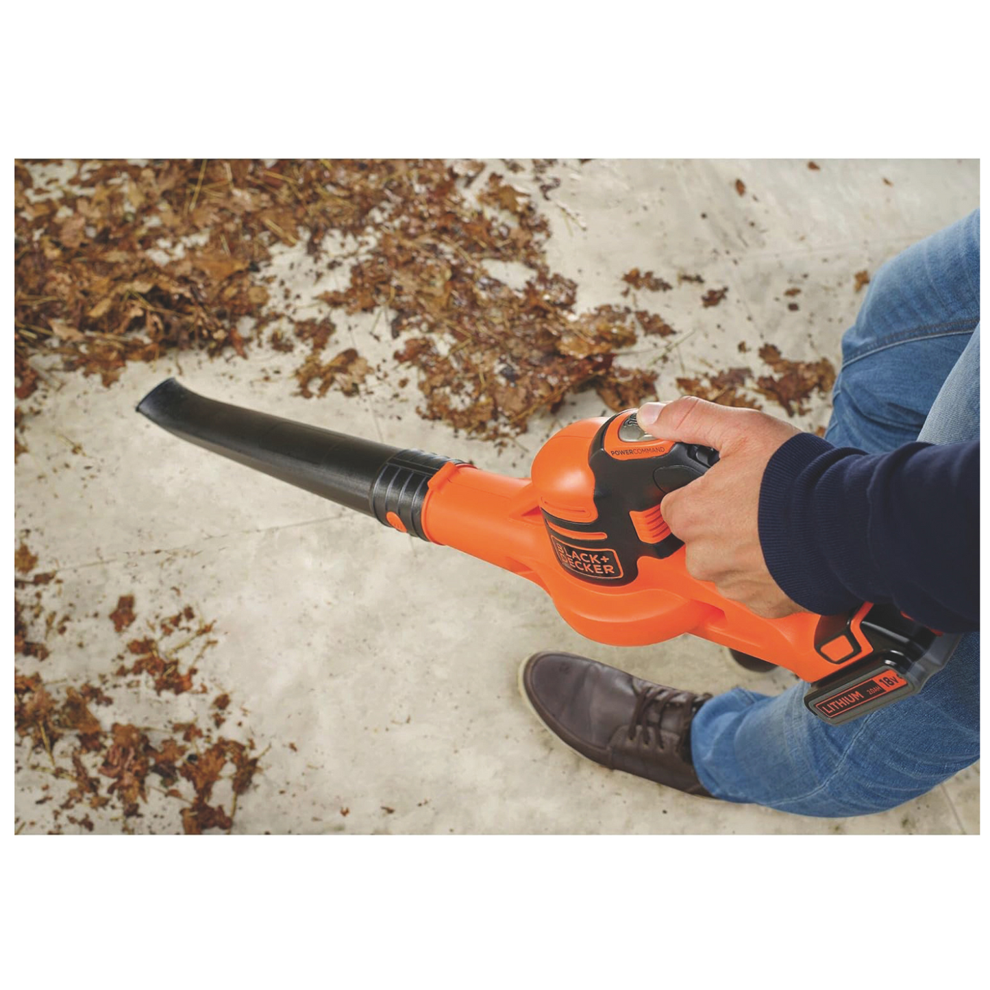 Black+Decker Soffiatore a Batteria GWC1820PC-QW 18V Leggero e Potente