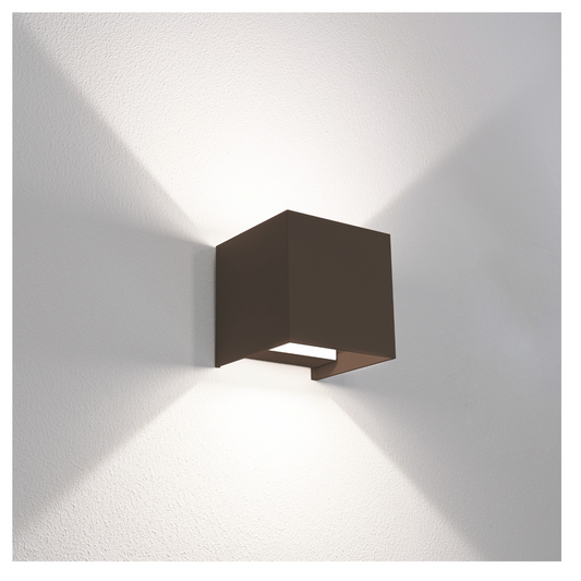 Applique LED Century Up&Down+ 10W IP65 luce 3.000K-6.500K Corten